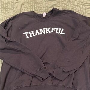 Black Thankful Sweater